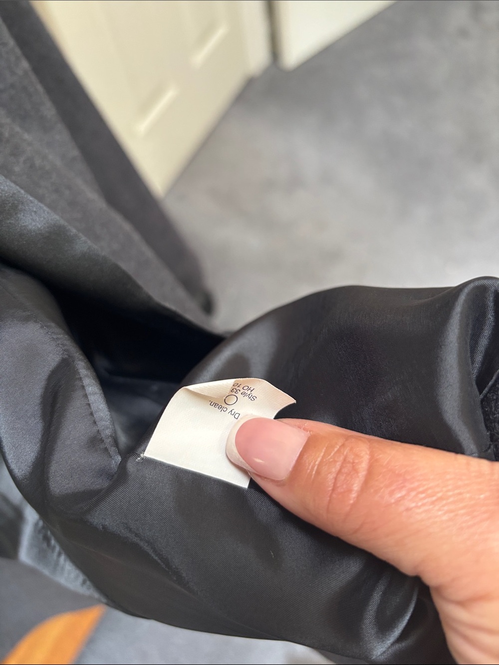 J. Crew Dark Gray 100 percent wool Blazer with Black Satin Lapel - Picture 5 of 6